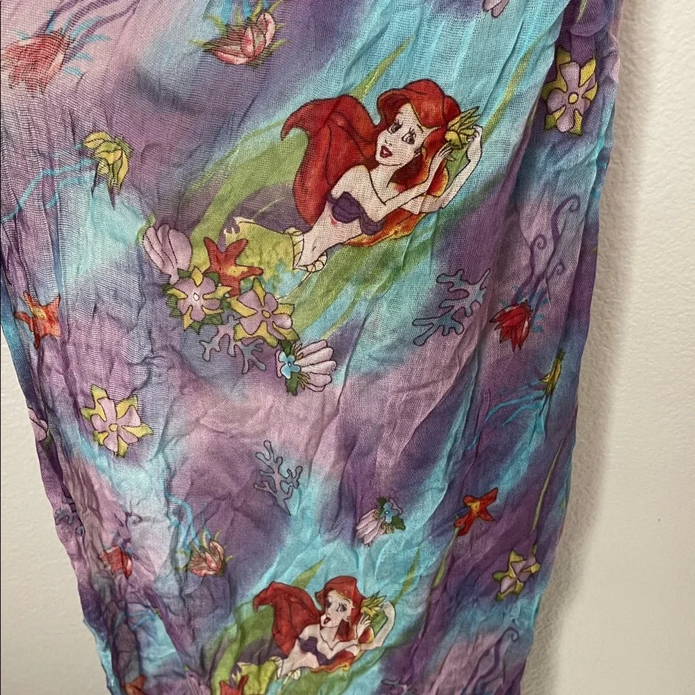 Disneyland Disney Parks little mermaid Ariel princess watercolor sheer scarf